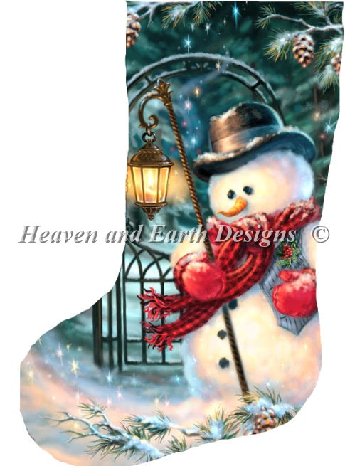 Stocking The Enchanted Christmas Snowman - Click Image to Close